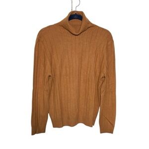 Country Shop Cashmere Turtle Neck Sweater‎ In Toffee Women's Size Large NEW